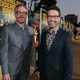 Paul Wernick and Rhett Reese, writers of the Zombieland and Deadpool movies, at the Double Tap premiere.
